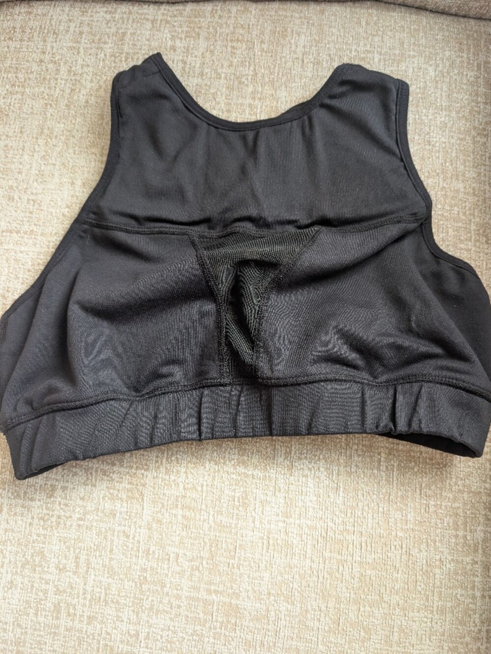 The Chestee Black High-Neck Sports Bra